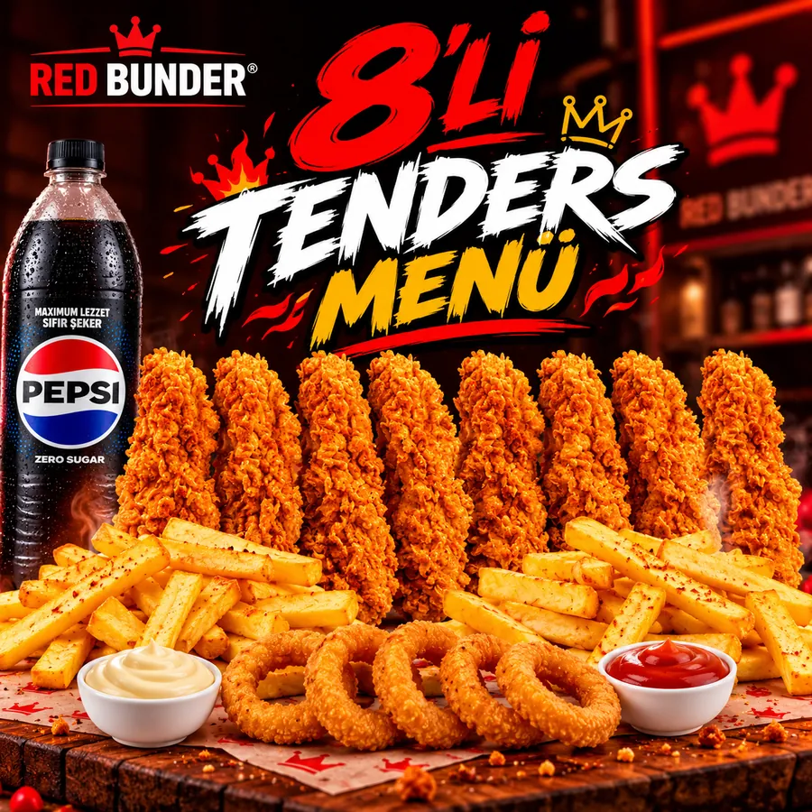 8'li Çıtır Tavuk Tenders Menü