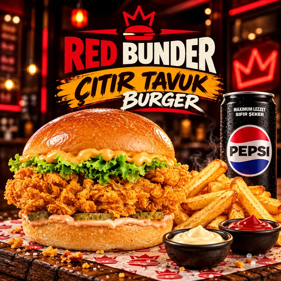 Çıtır Tavuk Burger Menü