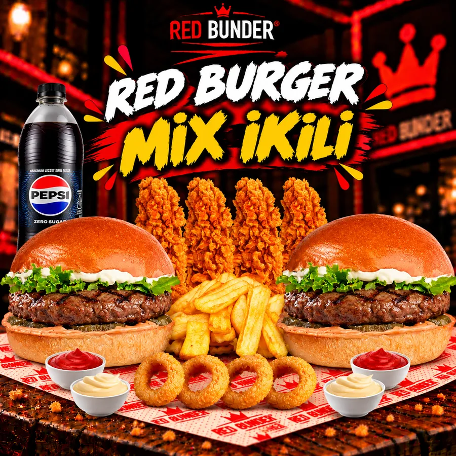 Red Burger Double Mix