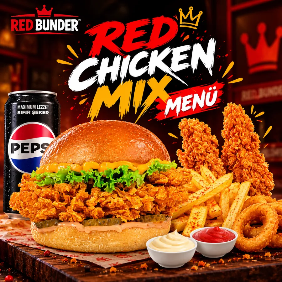 Red Chicken Mix Menü