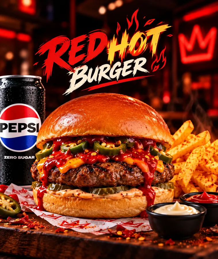 Red Hot Burger Menü