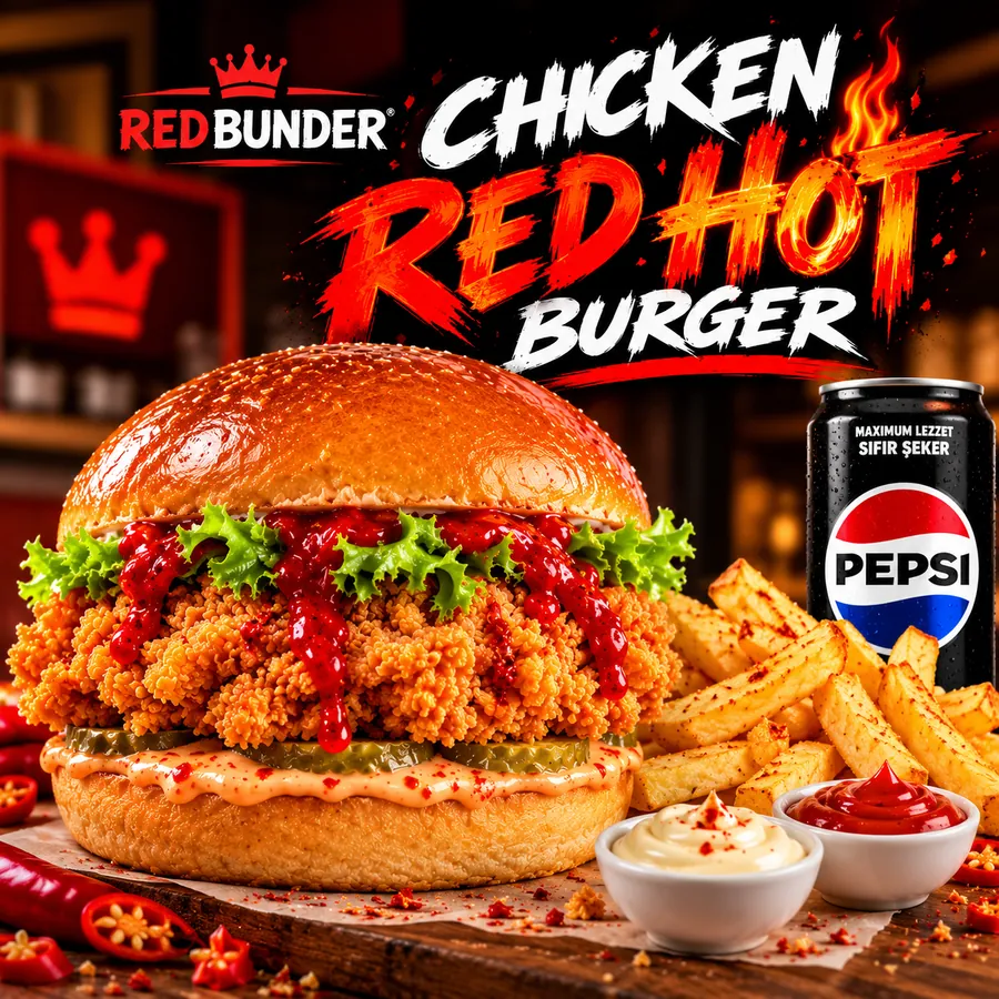 Trüf Soslu Çıtır Tavuk Burger